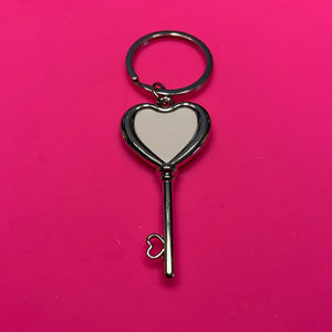 Metal Keychain - key to my heart